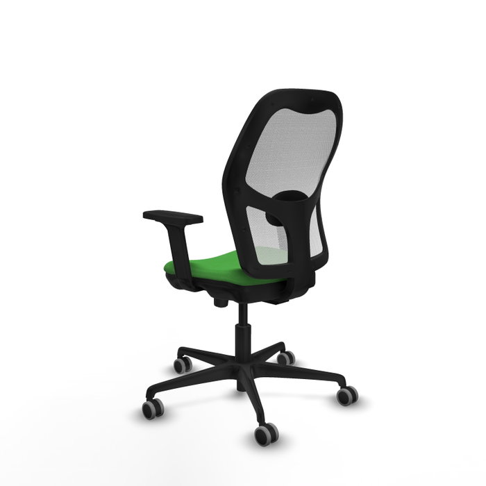 PIQUERAS Y CRESPO Silla de oficina Jorquera Verde y Blanco con Mecanismo Sincro/Traslack