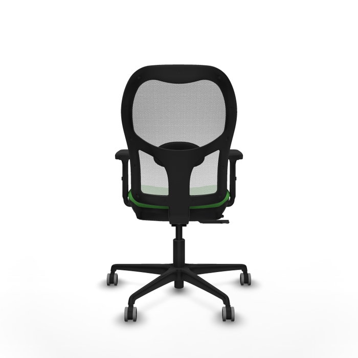 PIQUERAS Y CRESPO Silla de oficina Jorquera Verde y Blanco con Mecanismo Sincro/Traslack