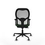 PIQUERAS Y CRESPO Silla de oficina Jorquera Verde y Blanco con Mecanismo Sincro/Traslack