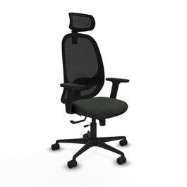 PIQUERAS Y CRESPO Silla de oficina Cilanco con mecanismo Sincro/Traslack y Cabecero 2D