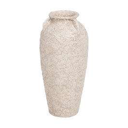 Tinaja Blanco Rústico Cerámica 26 X 26 X 60 cm