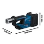 Bosch Professional Crimpadora GPT 18V-19 + Kit RFz12/16/20, Cabezal 360 grados, L-Boxx 238, Sin bateria ni cargador