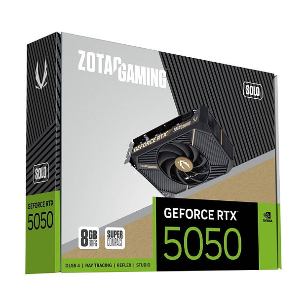 Zotac Tarjeta Gráfica GeForce RTX 5050 SOLO 8GB GDDR6 1 Ventilador Zotac Tarjeta Gráfica GeForce RTX 5050 SOLO 8GB GDDR6 1 Ventilador