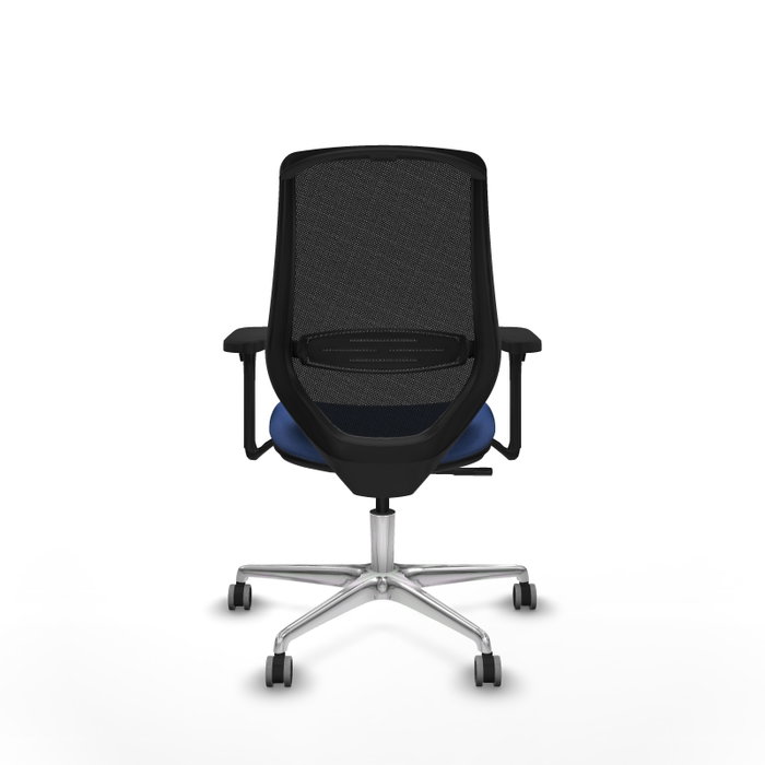 PIQUERAS Y CRESPO Silla de oficina Mardos con mecanismo Sincro, Azul marino y Negro