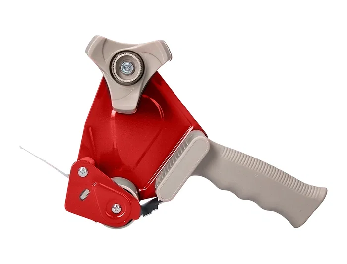 Q-connect Portarrollos para Cinta de Embalaje 66 m x 75 mm, Dispensador con Mango Rígido 80x270x160 mm