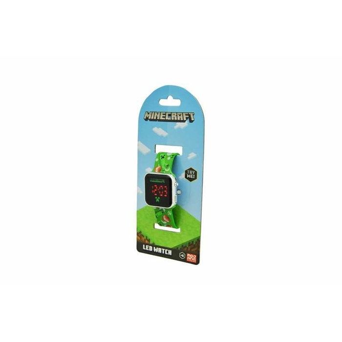 Kids Euroswan Reloj digital Led Minecraft con luz led