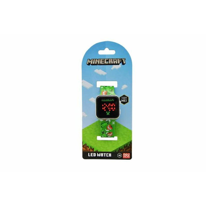 Kids Euroswan Reloj digital Led Minecraft con luz led