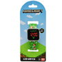 Kids Euroswan Reloj Digital LED Minecraft con Luz para Niños, Funciones Variadas, 3.5 cm, Pilas Incluidas