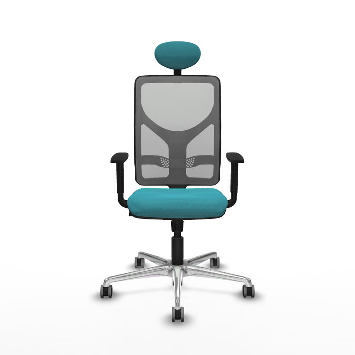 PIQUERAS Y CRESPO Silla de oficina Motilla con mecanismo Sincro, Turquesa y Gris PIQUERAS Y CRESPO Silla de oficina Motilla con mecanismo Sincro, Turquesa y Gris
