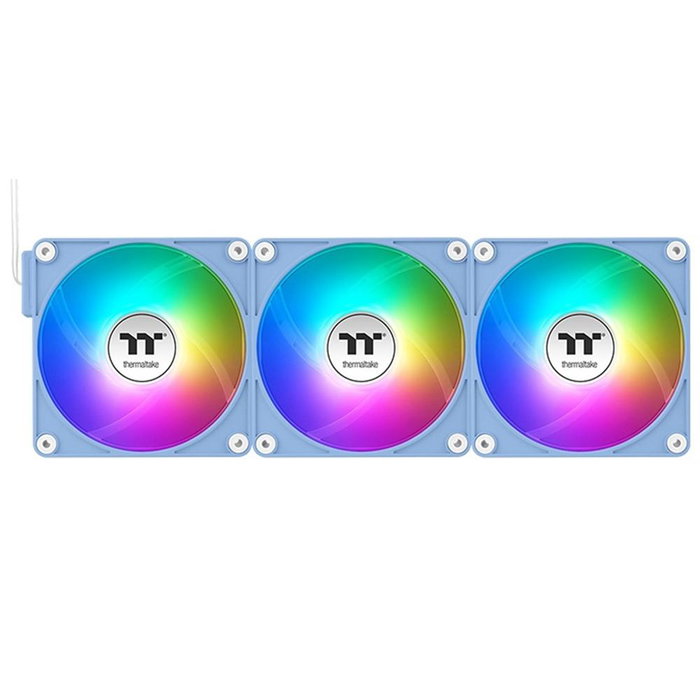 Thermaltake CT120 EX Reverse ARGB Pack de 3 Ventiladores de 120 mm Azul Hydrangea