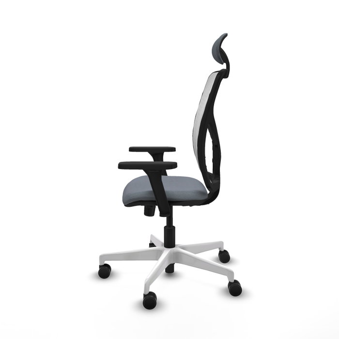 PIQUERAS Y CRESPO Silla de oficina Motilla con mecanismo Sincro, Gris y Blanco PIQUERAS Y CRESPO Silla de oficina Motilla con mecanismo Sincro, Gris y Blanco
