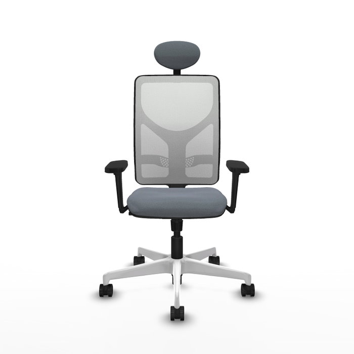 PIQUERAS Y CRESPO Silla de oficina Motilla con mecanismo Sincro, Gris y Blanco PIQUERAS Y CRESPO Silla de oficina Motilla con mecanismo Sincro, Gris y Blanco