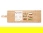 Kinvara Tabla de Bambú Natural XXL para Cortar, Servir o Charcutería, 88 x 26 cm (Ancho x Largo) (Set de 6)
