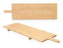 Kinvara Tabla de Bambú Natural XXL para Cortar, Servir o Charcutería, 88 x 26 cm (Ancho x Largo) (Set de 6)
