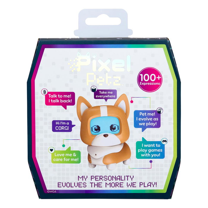 MGA Pixel Petz Corgi 540298 - Mascota Interactiva Digital que Aprende y Cambia Personalidad, Juguete para Niños +3 Años MGA Pixel Petz Corgi 540298 - Mascota Interactiva Digital que Aprende y Cambia Personalidad, Juguete para Niños +3 Años