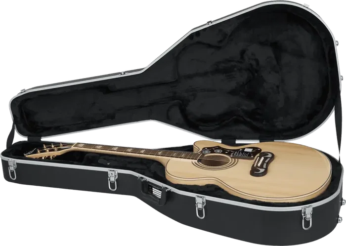 Gator Estuche Guitarra Acústica Jumbo "Abs Deluxe" Negro 120 x 49 x 21 cm Gator Estuche Guitarra Acústica Jumbo "Abs Deluxe" Negro 120 x 49 x 21 cm