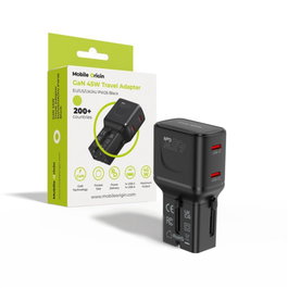 Mobile Origin Adaptador de Viaje GaN 45 W PW26 Negro