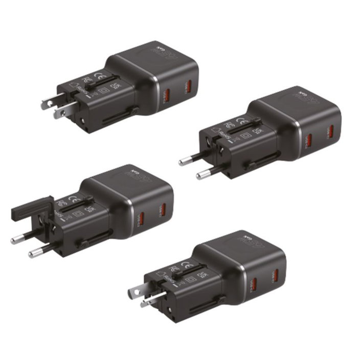Mobile Origin Adaptador de Viaje GaN 45 W PW26 Negro