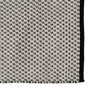 Ixia Alfombra Decorativa Tejida Blanco-Negro 80 x 150 cm