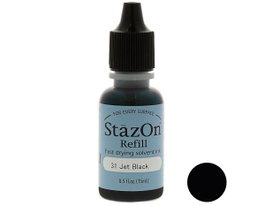 Tsukineko Tinta STAZON Negro 15ml para Vidrio y Plástico