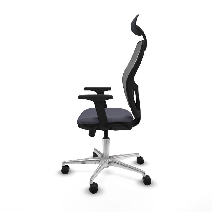 PIQUERAS Y CRESPO Silla de oficina Jorquera Gris con mecanismo Sincro/Traslack