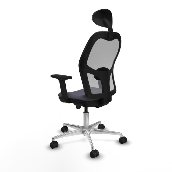 PIQUERAS Y CRESPO Silla de oficina Jorquera Gris con mecanismo Sincro/Traslack