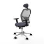 PIQUERAS Y CRESPO Silla de oficina Jorquera Gris con mecanismo Sincro/Traslack