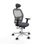 PIQUERAS Y CRESPO Silla de oficina Jorquera Gris con mecanismo Sincro/Traslack