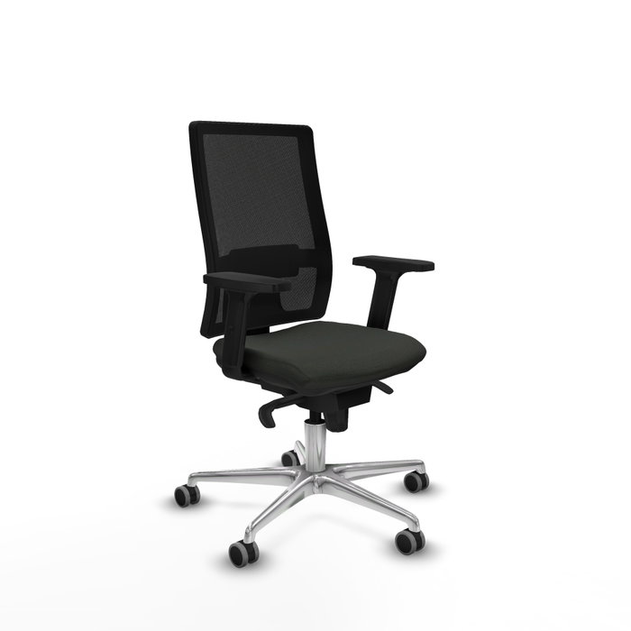 PIQUERAS Y CRESPO Silla de oficina Horna con mecanismo Sincro, Tela Negra PIQUERAS Y CRESPO Silla de oficina Horna con mecanismo Sincro, Tela Negra