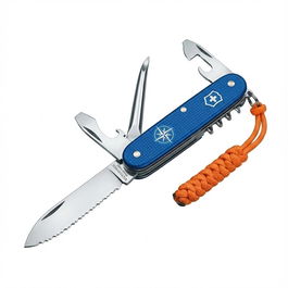 VICTORINOX V-0.85 03.2MW Taschenmesser Skipper Pro con cordón de nailon, azul