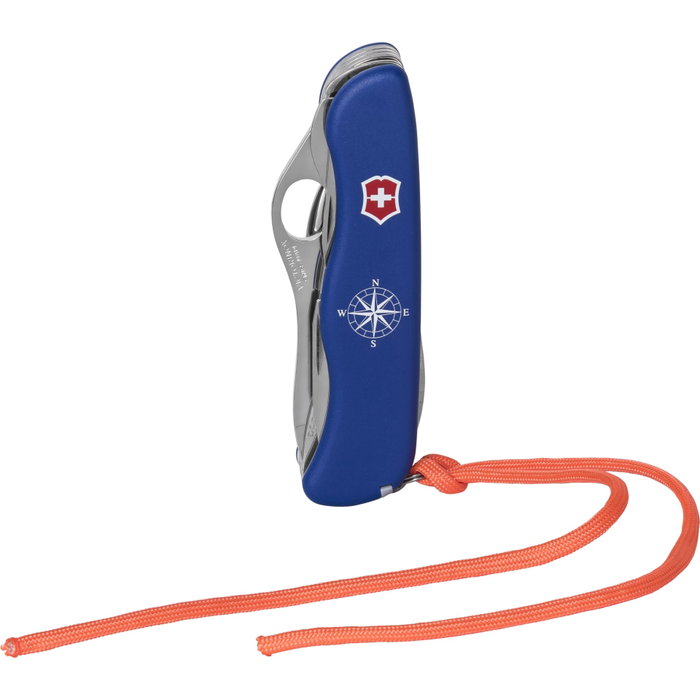 VICTORINOX Navaja de bolsillo Skipper Pro V-0.85 con cordón de nylon, azul VICTORINOX Navaja de bolsillo Skipper Pro V-0.85 con cordón de nylon, azul