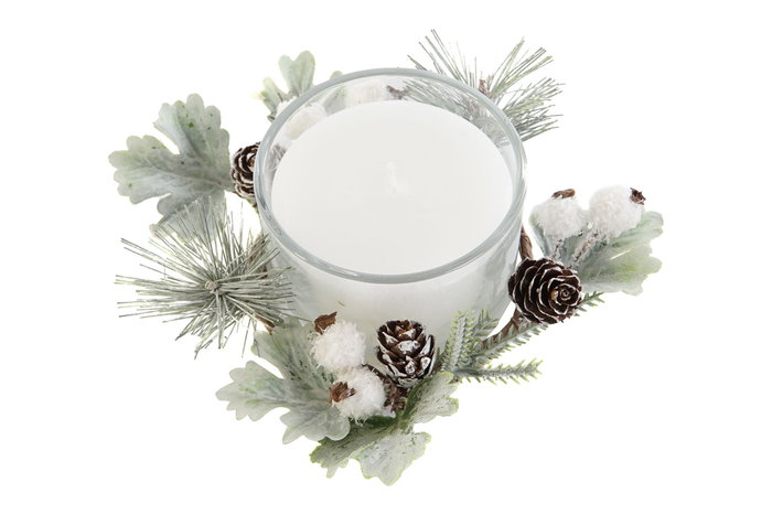 DKD Home Decor Vela de Cristal Blanca 100gr DKD Home Decor Vela de Cristal Blanca 100gr