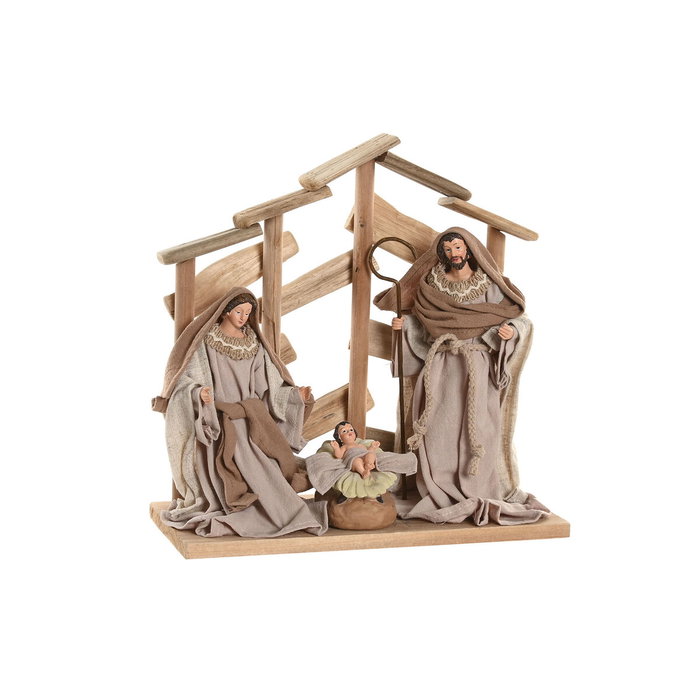 DKD Home Decor Nacimiento MDF y Poliéster Beige