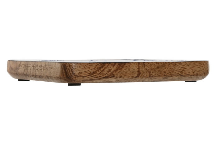 DKD Home Decor Set de 2 Bandejas de Mango Langosta Blanco