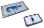 DKD Home Decor Set de 2 Bandejas de Mango Langosta Blanco