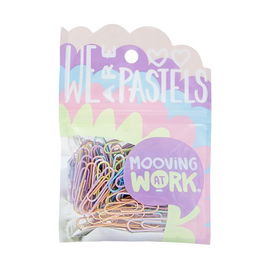 Clip Color Mooving Pastel 33Mm Blister De 60