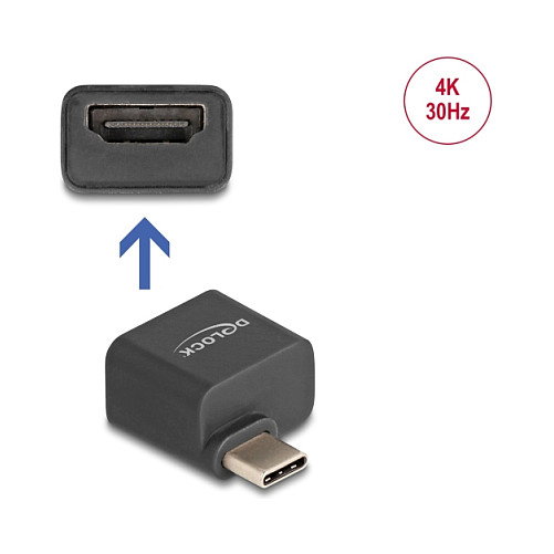 DeLOCK Adaptador Mini USB Tipo-C Macho a HDMI Hembra 4K