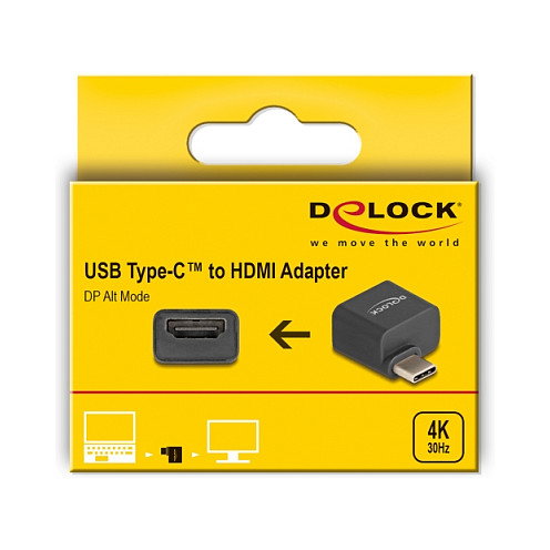 DeLOCK Adaptador Mini USB Tipo-C Macho a HDMI Hembra 4K