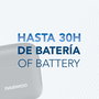 DAEWOO Auriculares Inalámbricos TWS Bluetooth 5.4 Negro con Indicador de Carga, Batería 40mAh (auricular) y 650mAh (estuche)