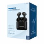 Daewoo Auriculares TWS Bluetooth 5.4 Negro con Indicador de Carga, Batería 40mAh + 650mAh