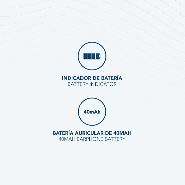 DAEWOO Auriculares Inalámbricos TWS Bluetooth 5.4 Negro con Indicador de Carga, Batería 40mAh (auricular) y 650mAh (estuche)