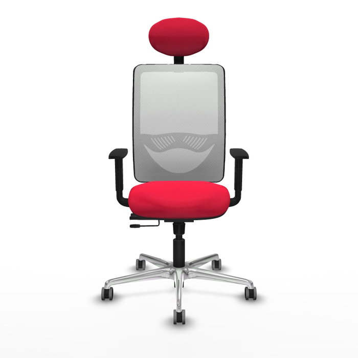 PIQUERAS Y CRESPO Silla de oficina Zulema Rojo/Blanco con Mecanismo Sincro/Traslack PIQUERAS Y CRESPO Silla de oficina Zulema Rojo/Blanco con Mecanismo Sincro/Traslack