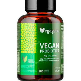 VEGAGENO Probiótico Vegano 80 Billions UFC 180 Cápsulas