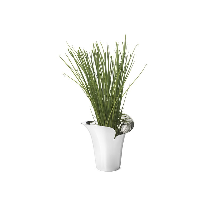 Georg Jensen Macetero BLOOM Acero Pulido