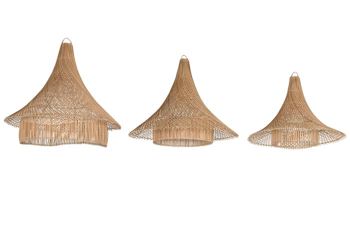 DKD Home Decor Indonesia 1c24 Pantalla Set de 3 Piezas Ratán Natural 80 x 75 x 80 cm DKD Home Decor Indonesia 1c24 Pantalla Set de 3 Piezas Ratán Natural 80 x 75 x 80 cm