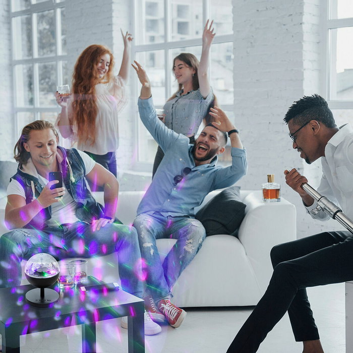 Proyector LED Recargable con Altavoz Istarlyt InnovaGoods Proyector LED Recargable con Altavoz Istarlyt InnovaGoods