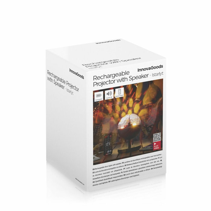 Proyector LED Recargable con Altavoz Istarlyt InnovaGoods Proyector LED Recargable con Altavoz Istarlyt InnovaGoods