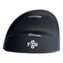 R-Go Tools RGOHELELAWL Ratón Ergonómico Vertical para Zurdos, Negro y Plata
