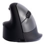 R-Go Tools RGOHELELAWL Ratón Ergonómico Vertical para Zurdos, Negro y Plata