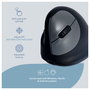 R-Go Tools RGOHELELAWL Ratón Ergonómico Vertical para Zurdos, Negro y Plata